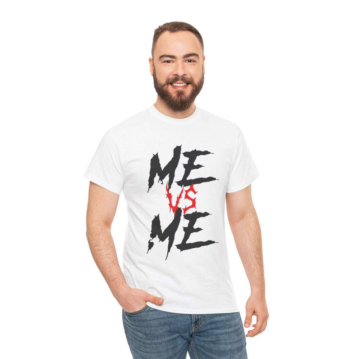 Unisex Me vs Me Heavy Cotton Tee