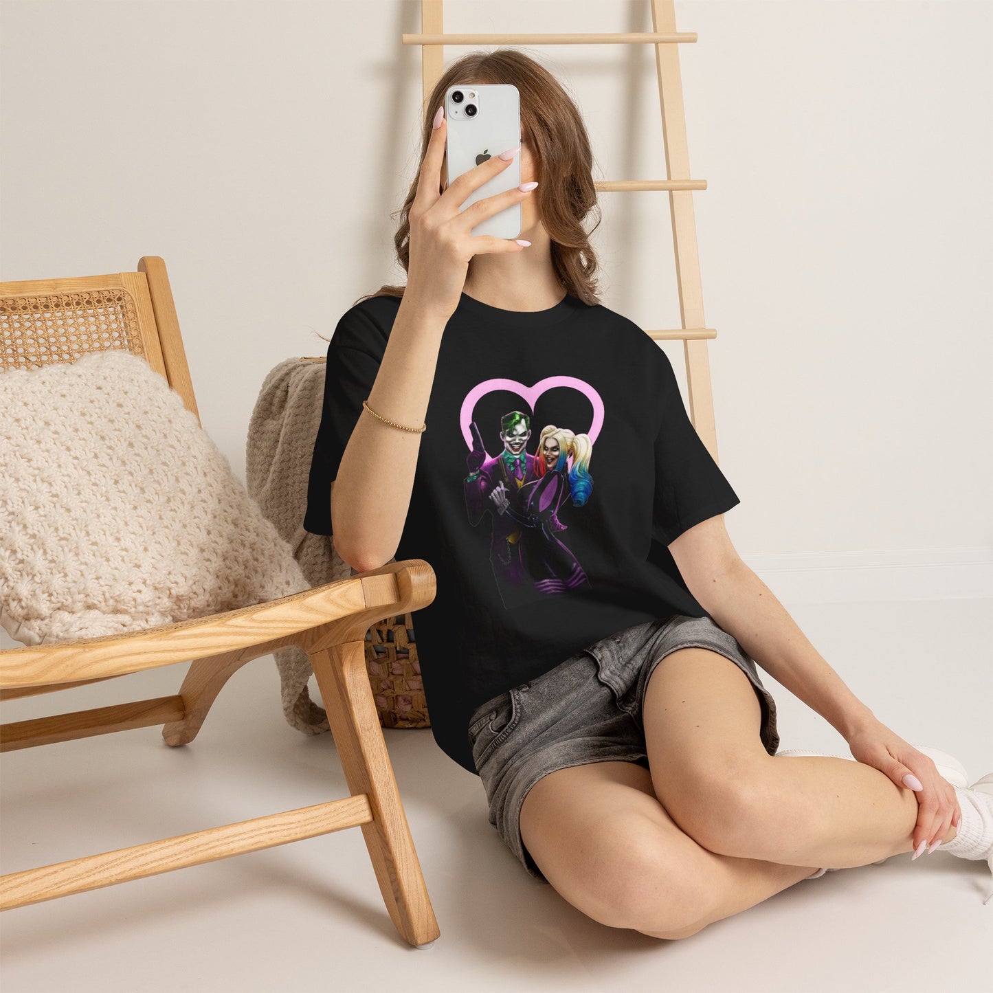 Women’s joker and Harley Quinn Cotton Tee