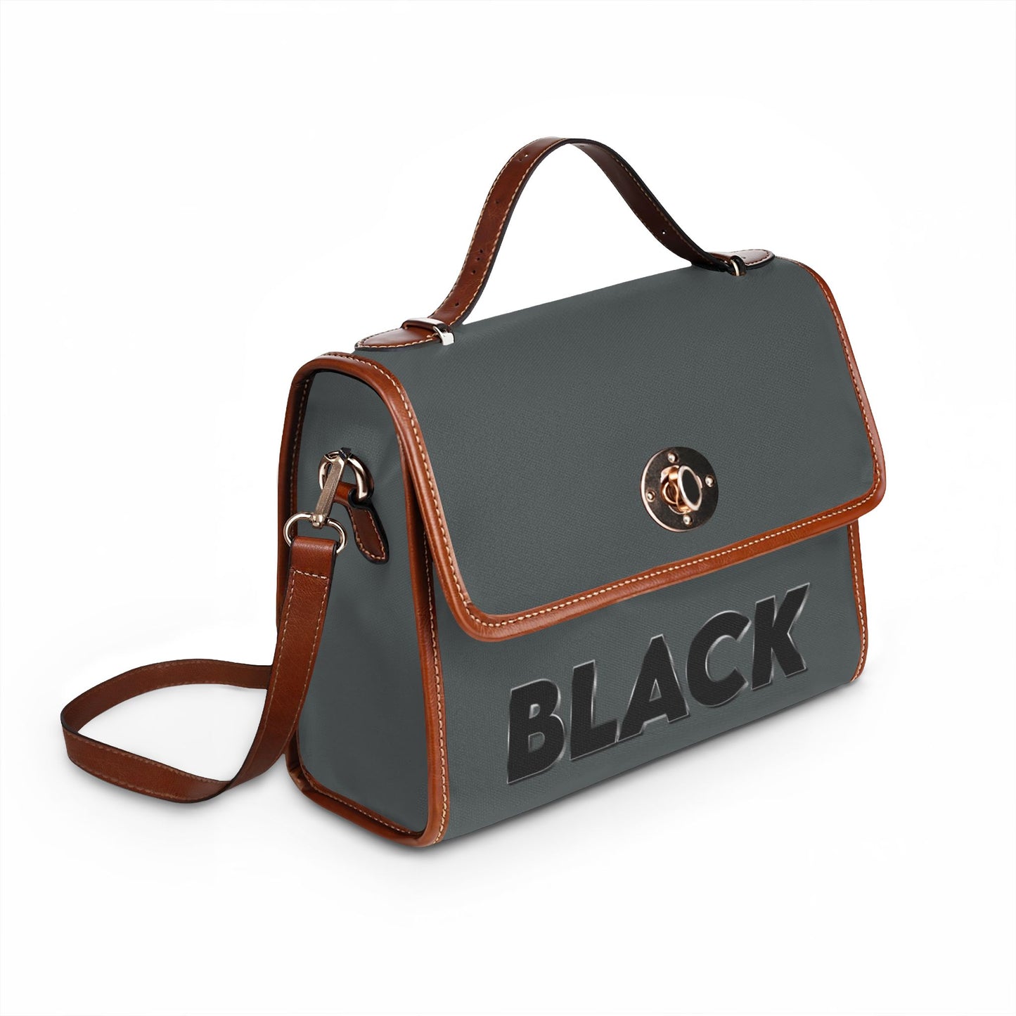 Black Waterproof Canvas Bag