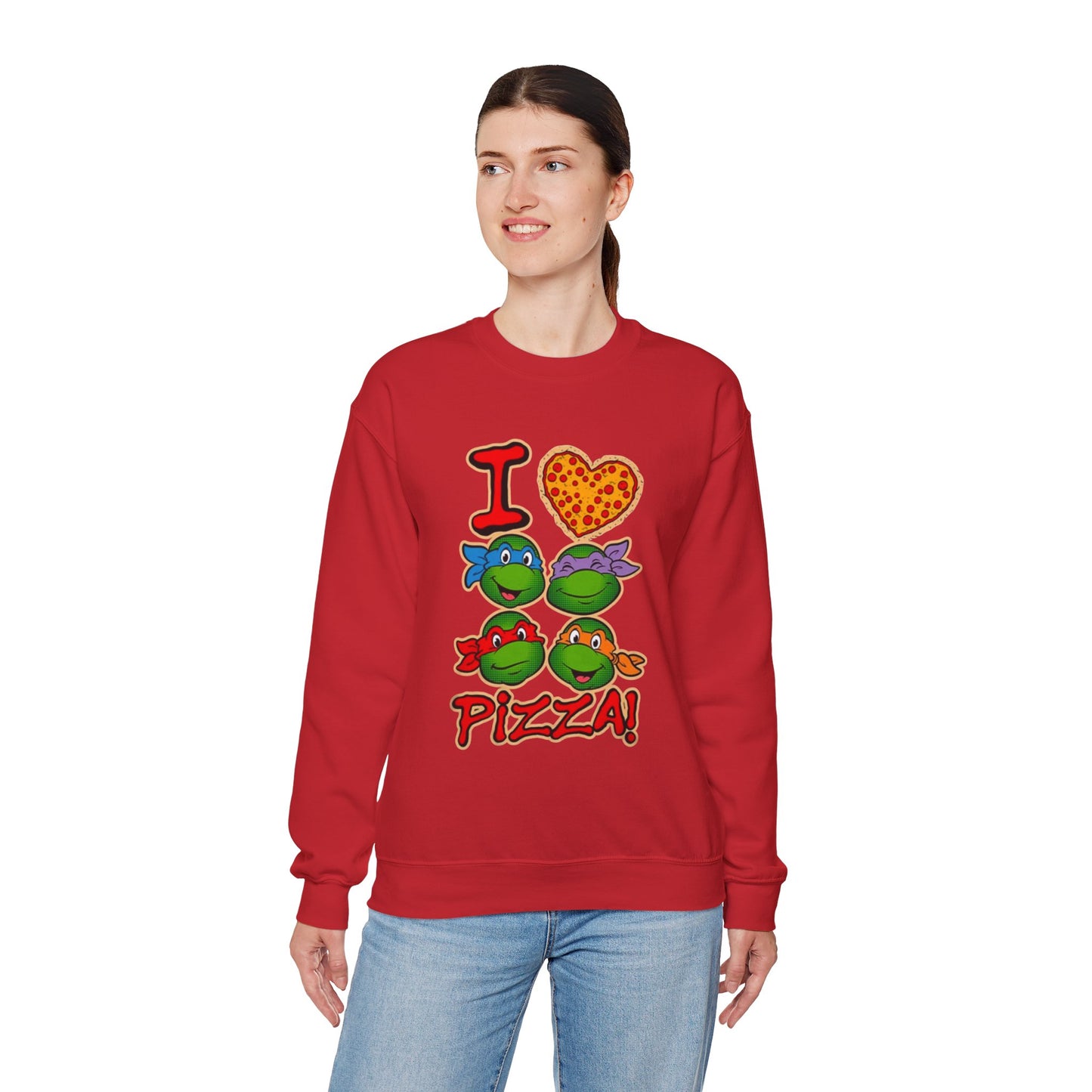 Unisex I love pizza Crewneck Sweatshirt