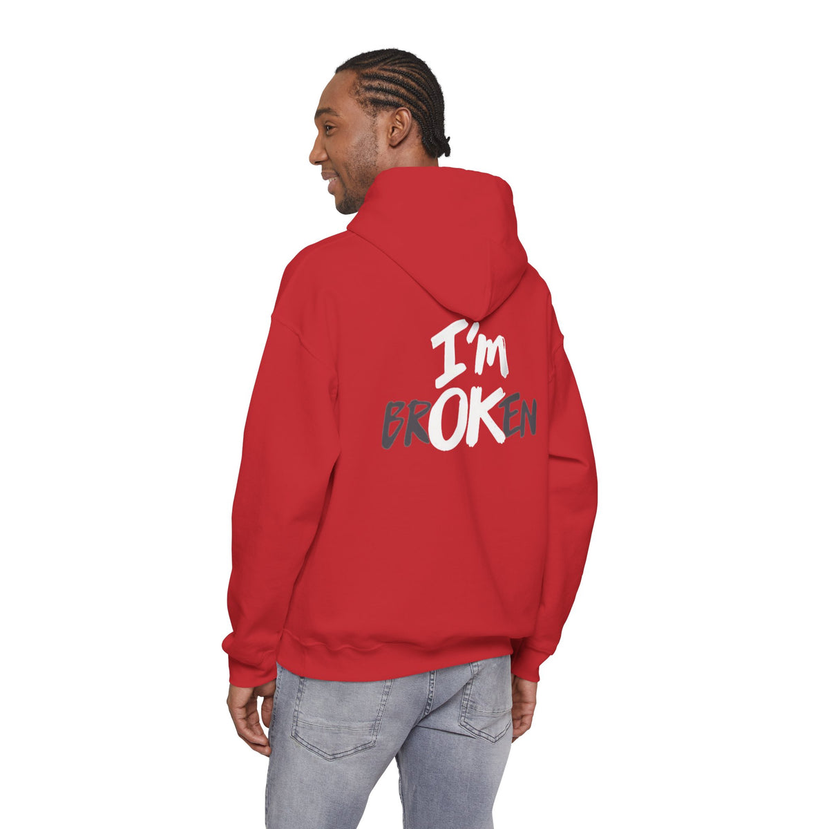 I’m ok Broken Hooded Sweatshirt