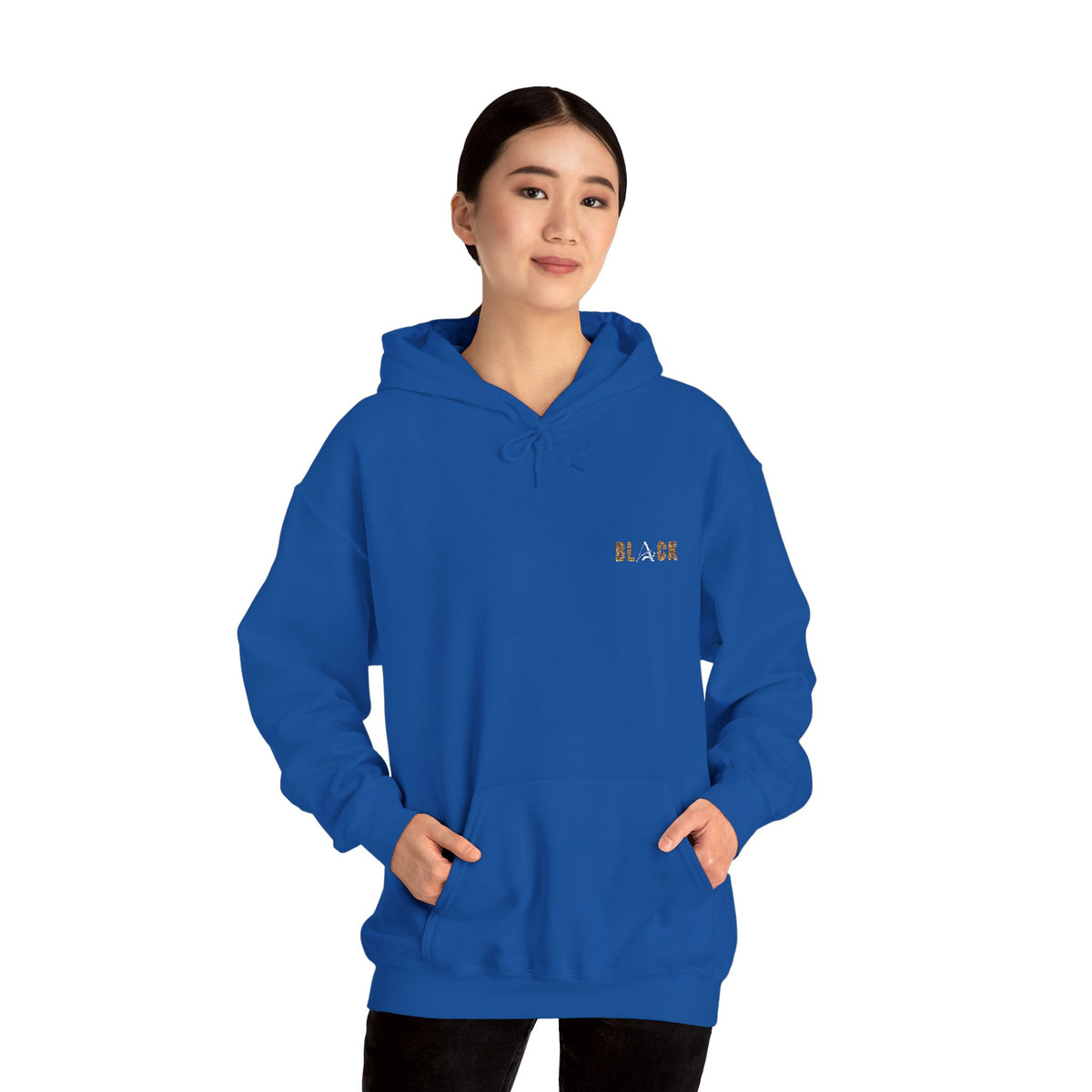 Unisex Black Hooded Sweatshirt