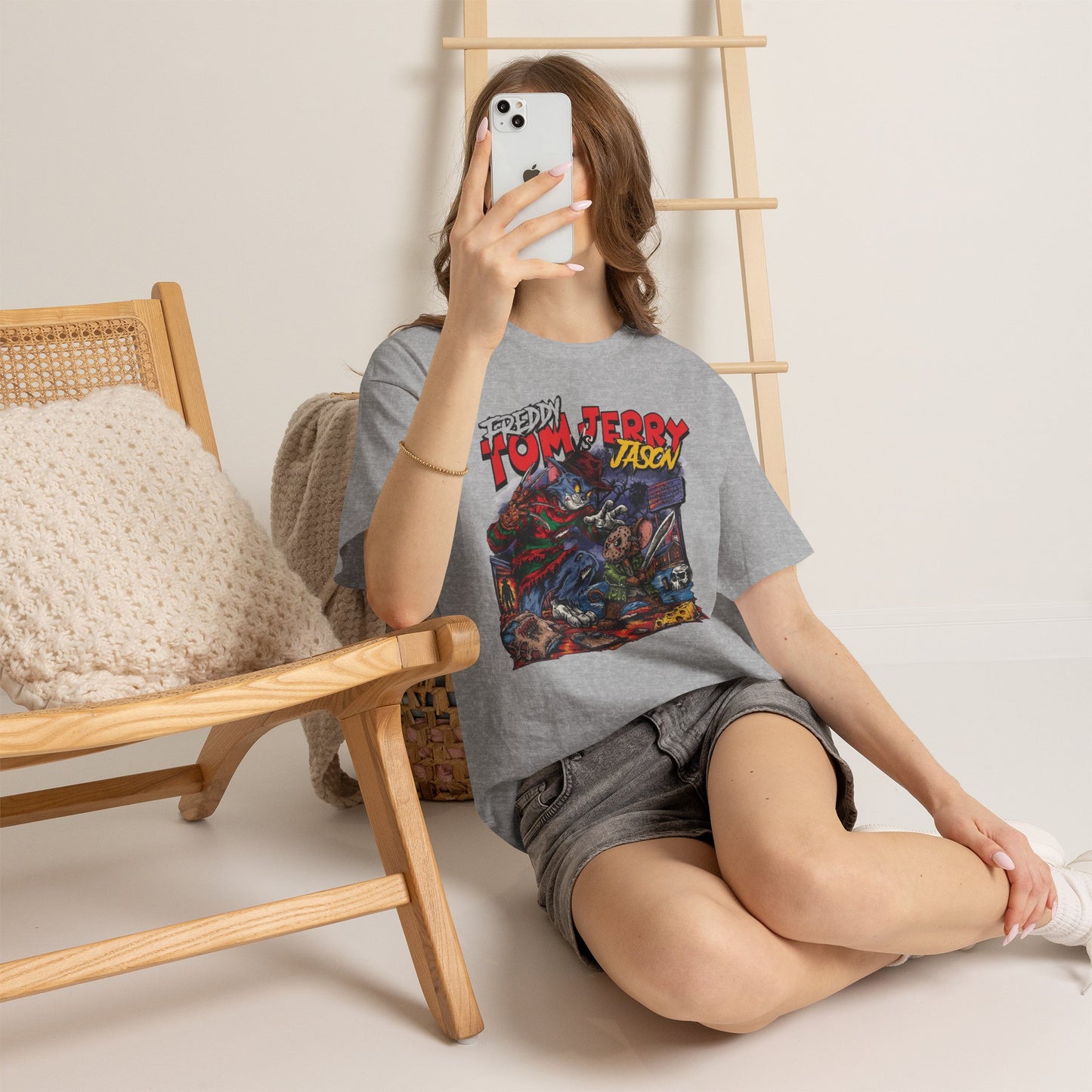 Unisex Freddie Tom, Jerry, Jason Cotton Tee