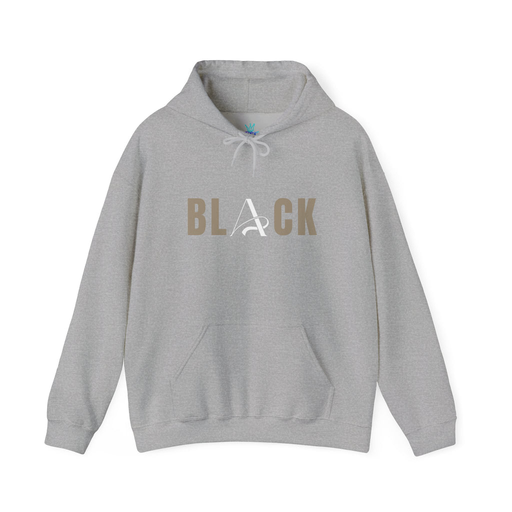 Unisex Black Hooded Sweatshirt