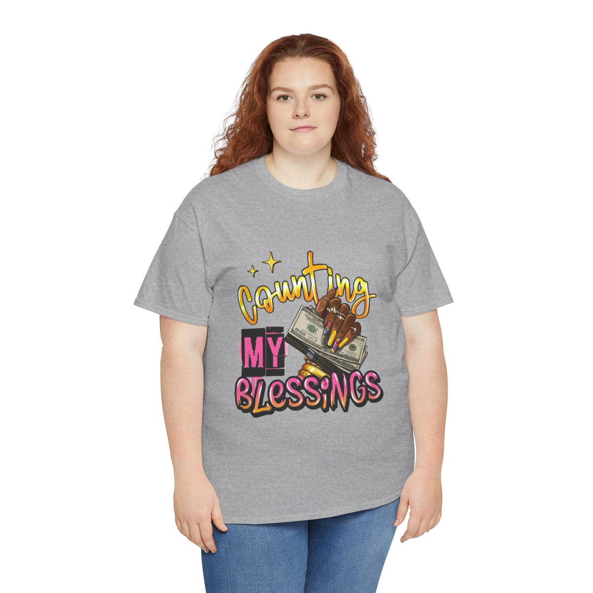 Counting my blessings Heavy Cotton Tee