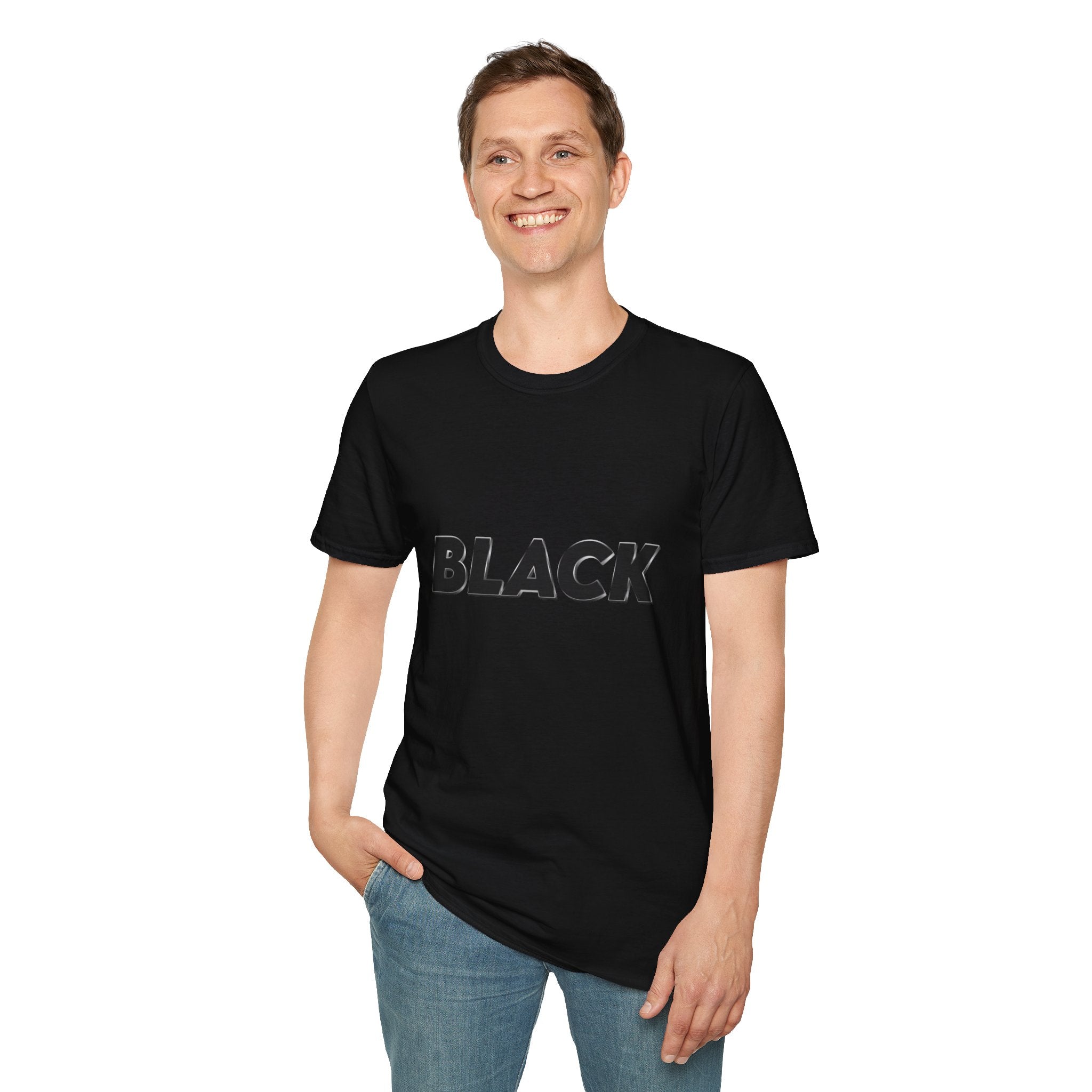 Unisex black Softstyle T-Shirt