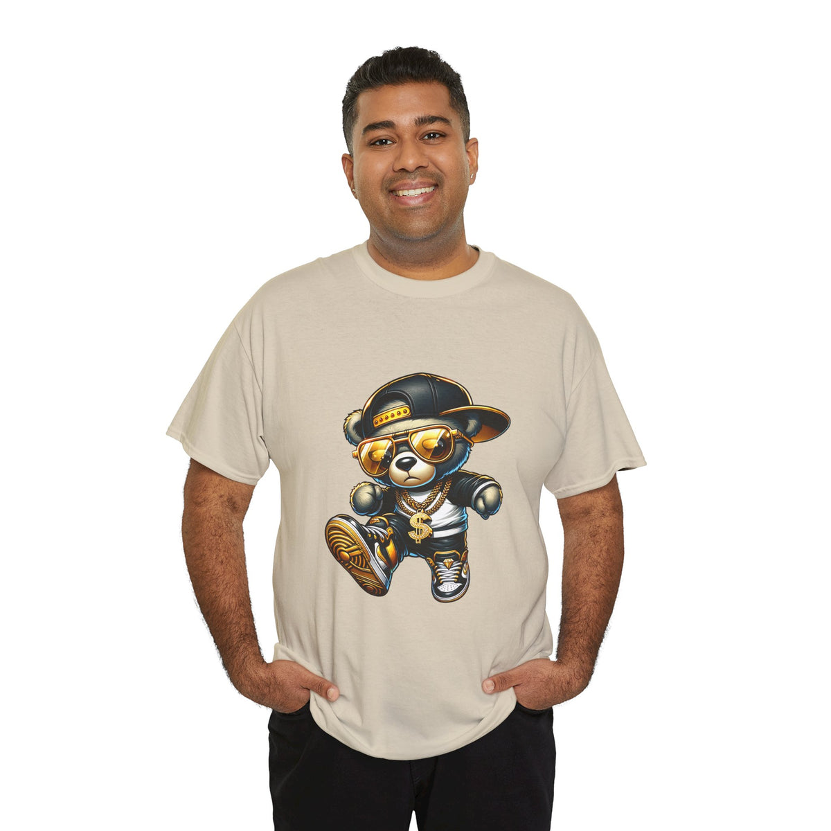 Unisex dancing bear Cotton Tee