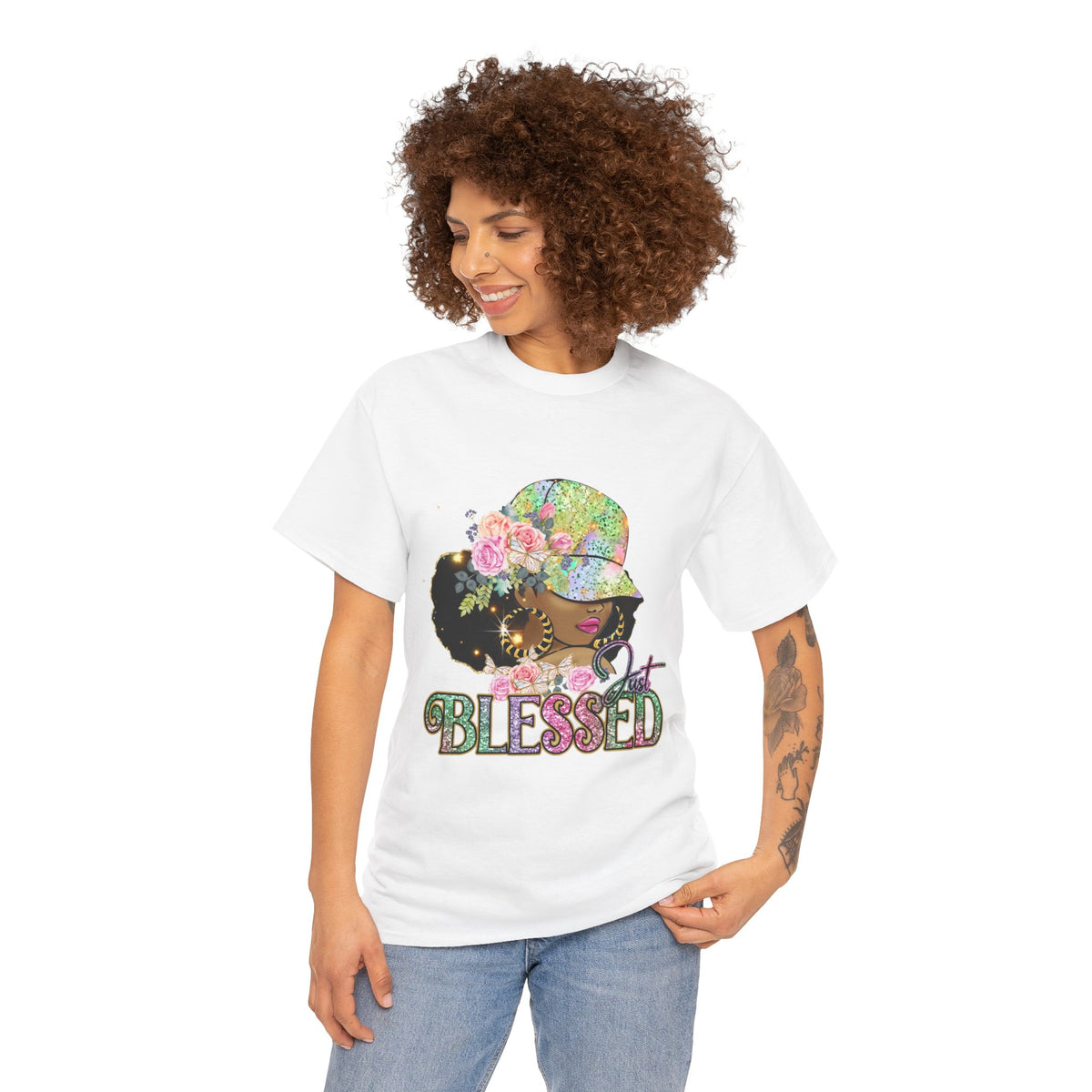 Women's Blessed Heavy Cotton Tee