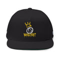 Who me Flat Bill Cap (Embroidery)