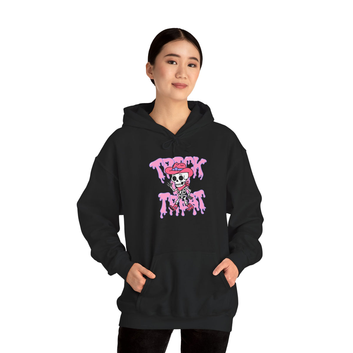 Unisex Trick or Treat Hooded Sweatshirt