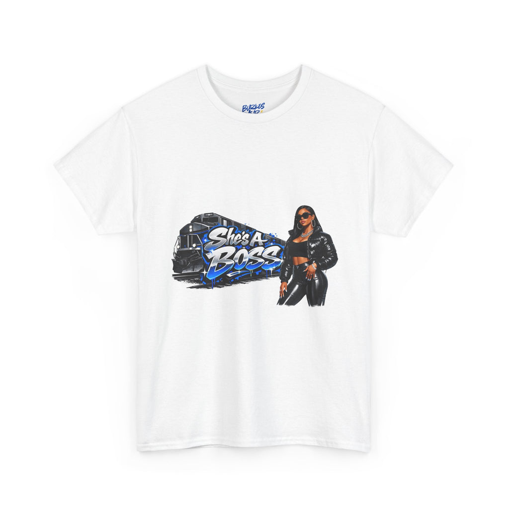 She’s a boss Heavy Cotton Tee