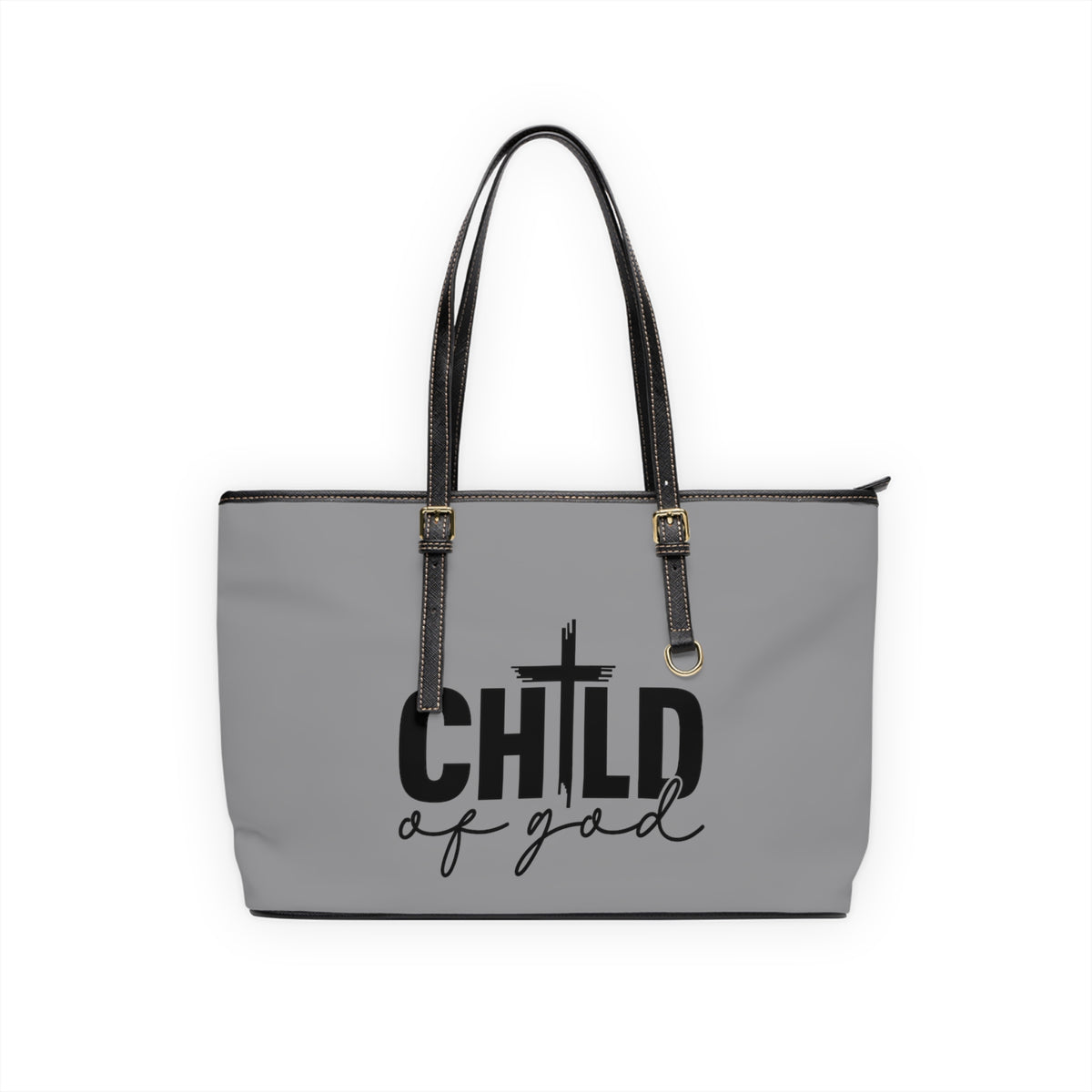 Child of god Leather Shoulder Bag