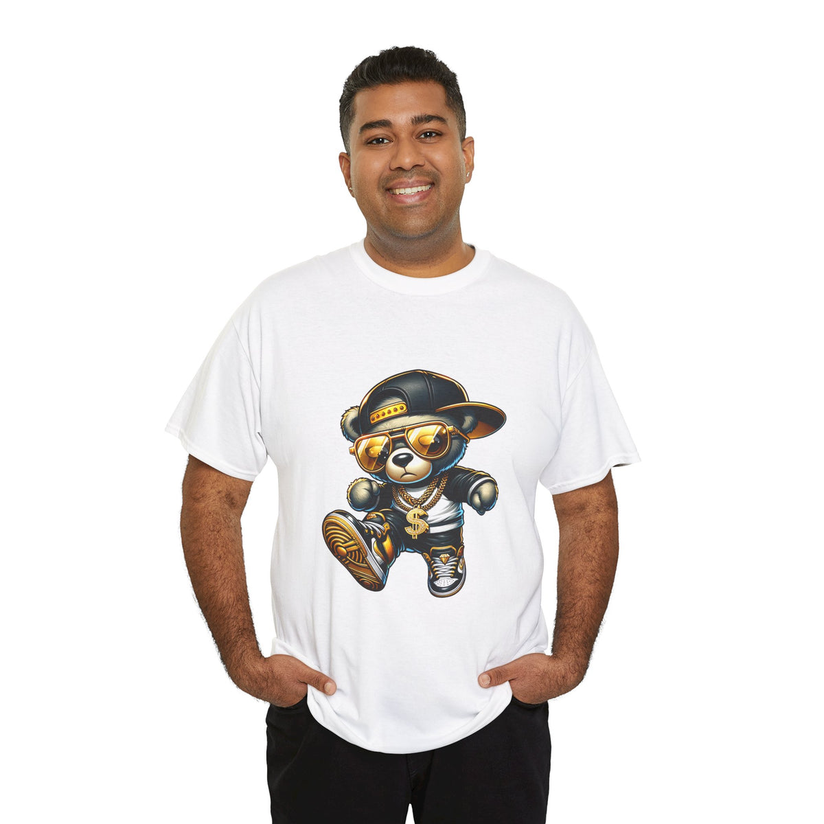 Unisex dancing bear Cotton Tee