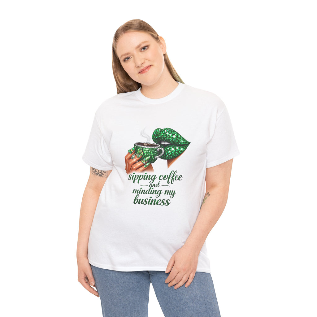 Sipping coffee and minding my business  Tee