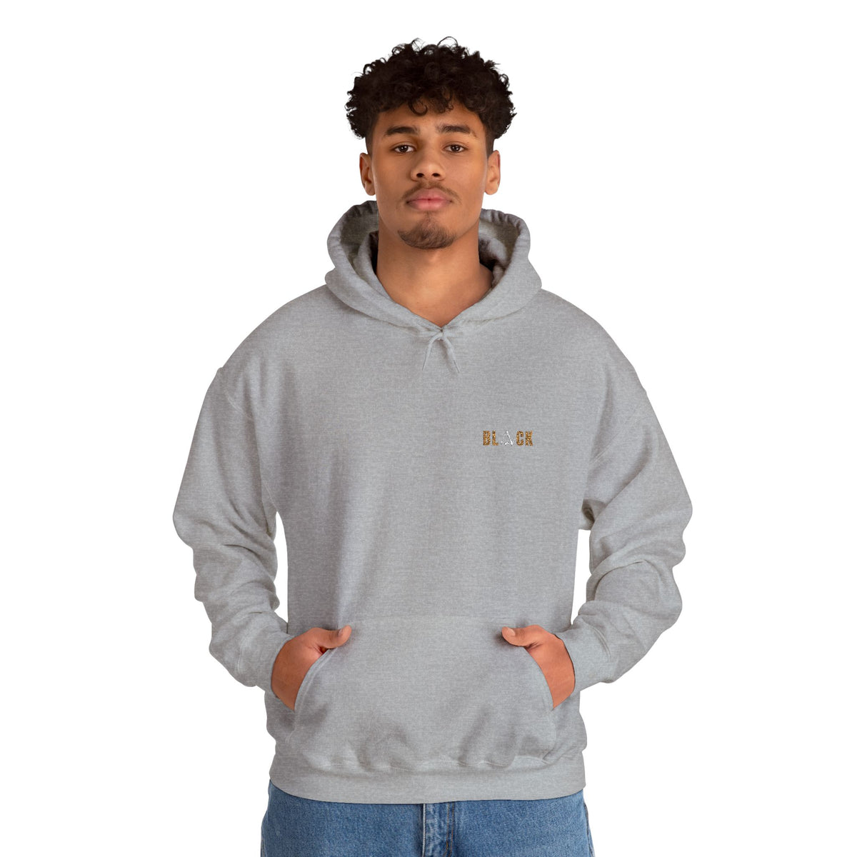 Unisex Black Hooded Sweatshirt