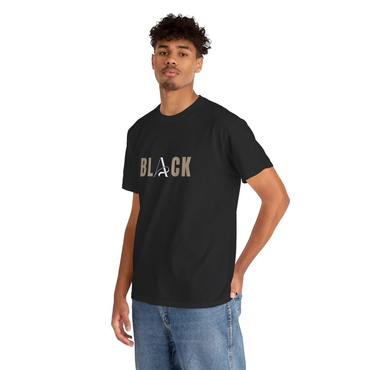 Unisex Black Heavy Cotton Tee