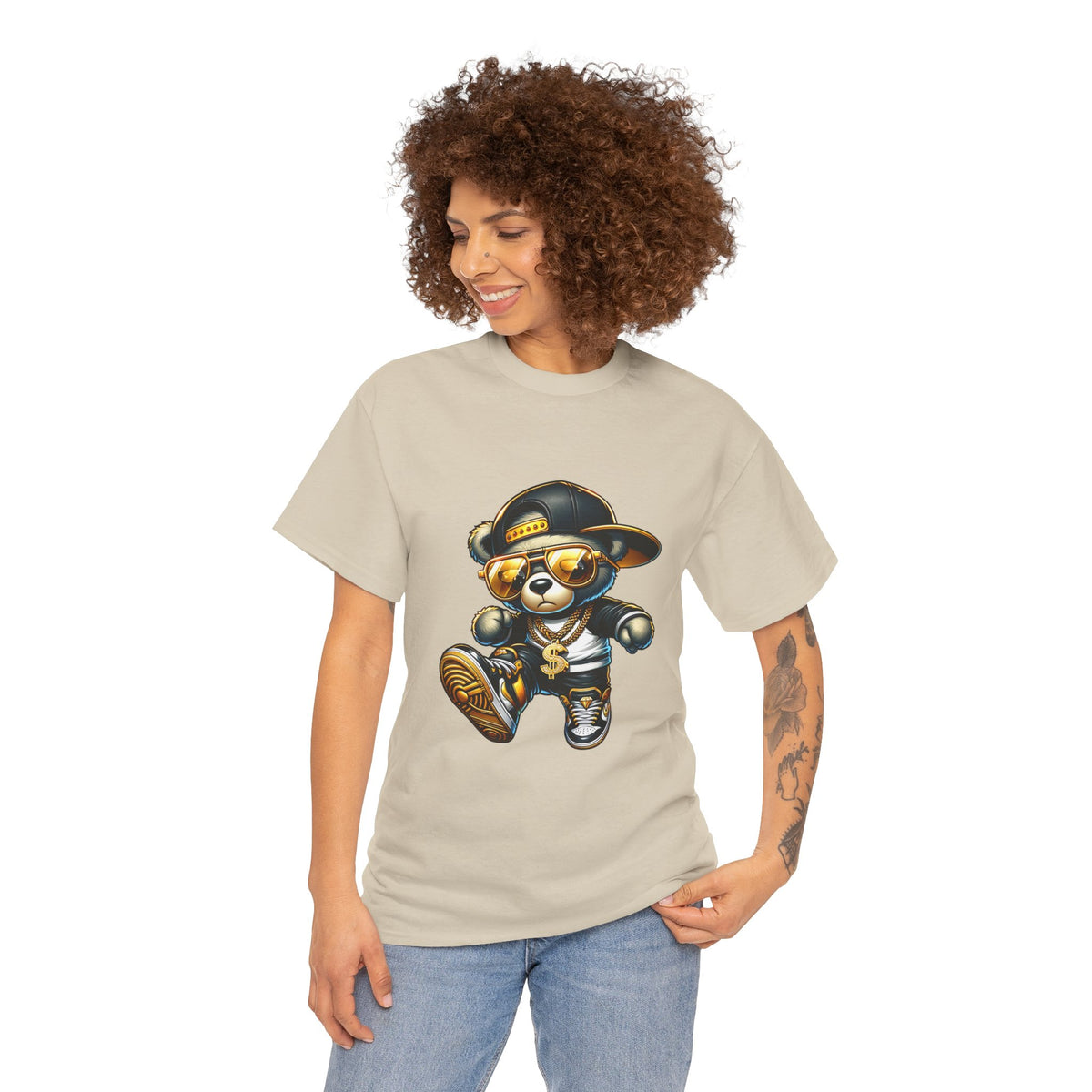 Unisex dancing bear Cotton Tee
