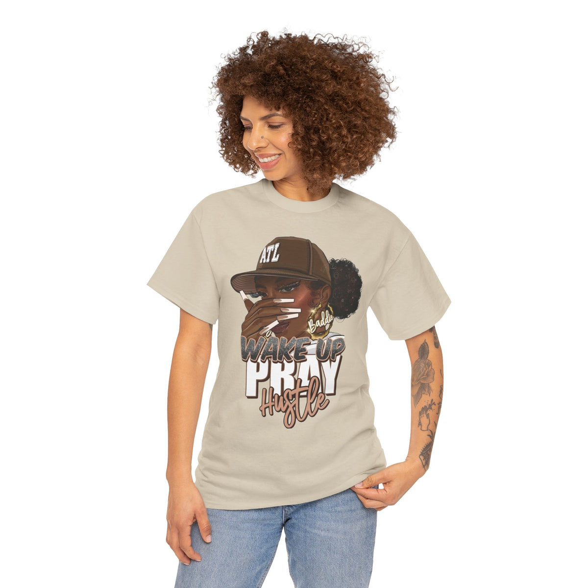ATL wake up party and hustle Cotton Tee