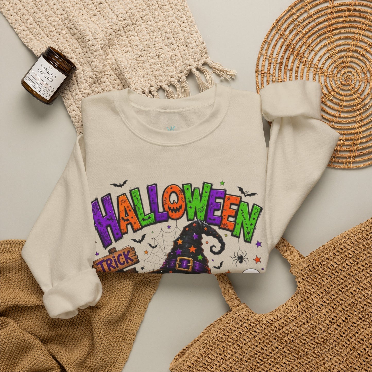 unisex Halloween Crewneck Sweatshirt