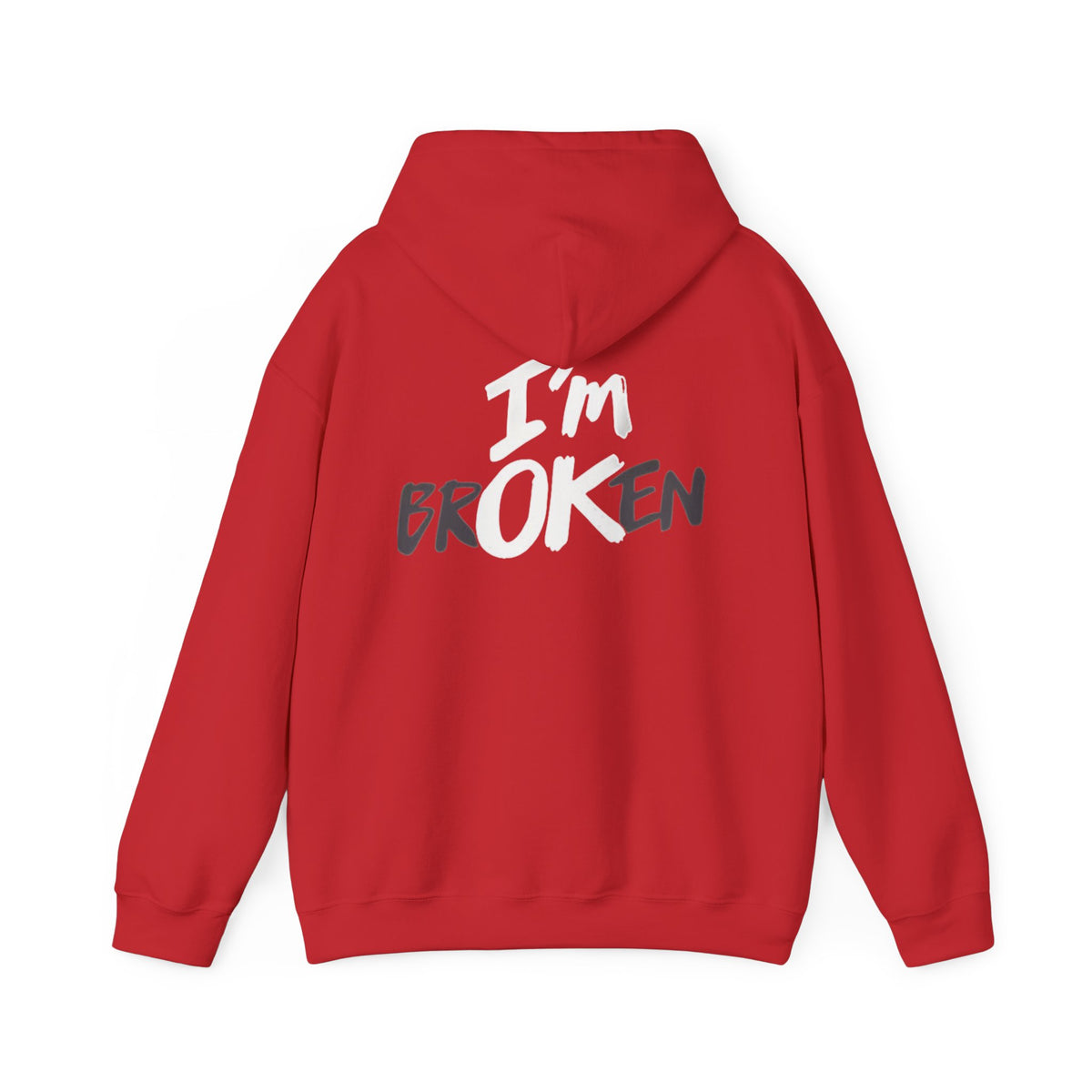 I’m ok Broken Hooded Sweatshirt
