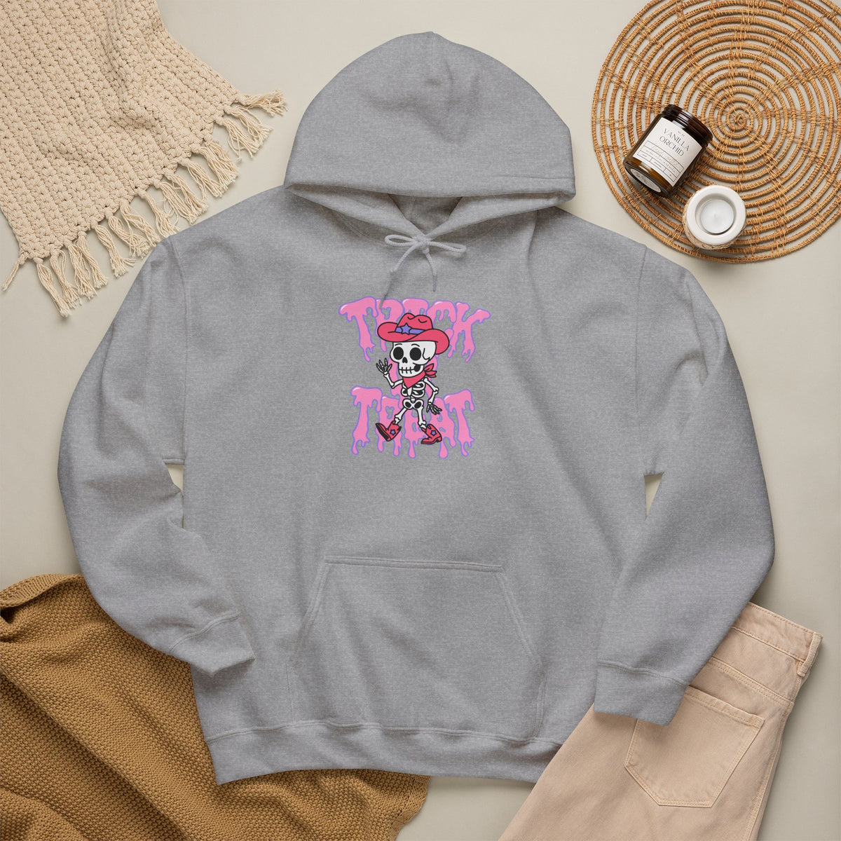 Unisex Trick or Treat Hooded Sweatshirt