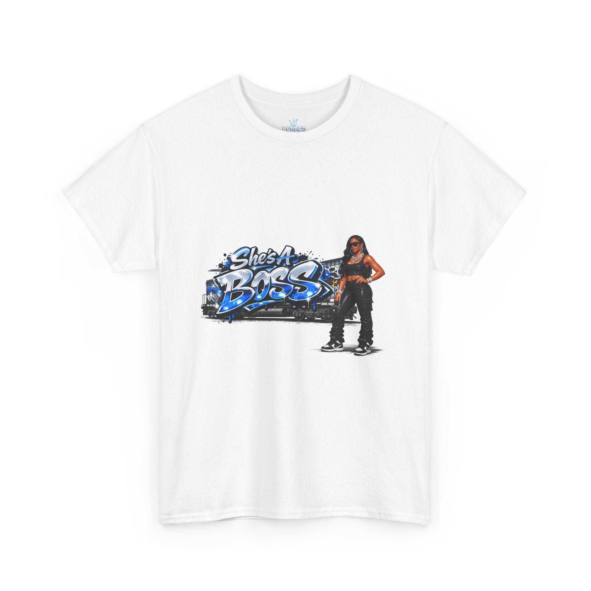 She’s a boss Heavy Cotton Tee