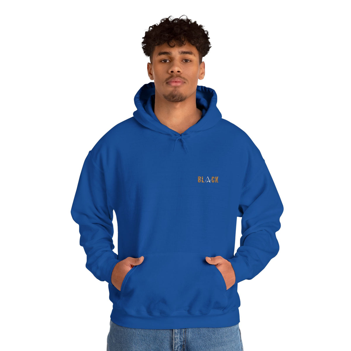 Unisex Black Hooded Sweatshirt