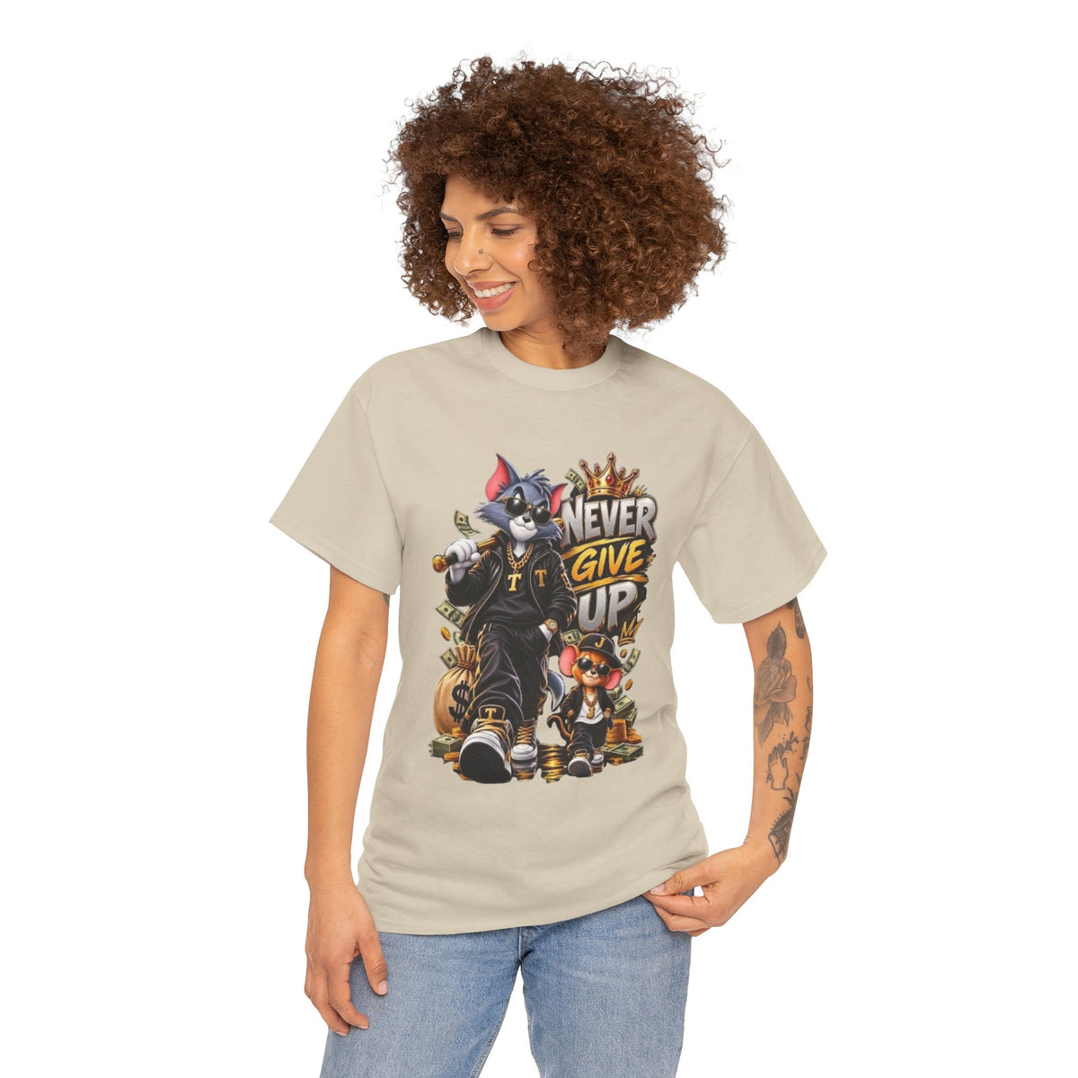 Unisex never give up Tee
