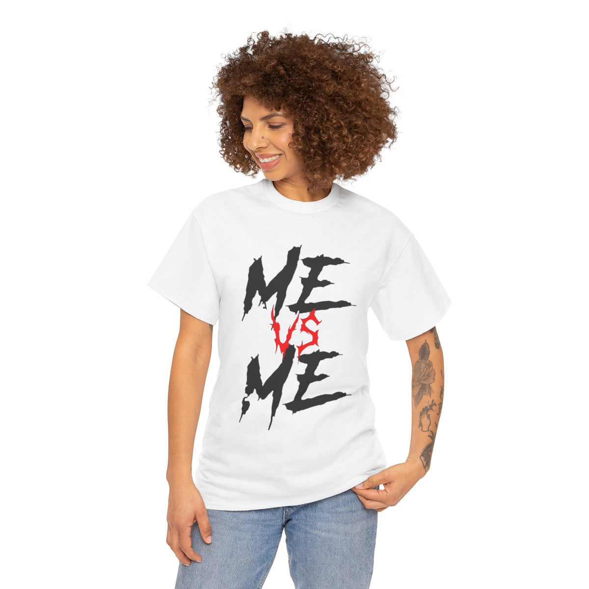 Unisex Me vs Me Heavy Cotton Tee