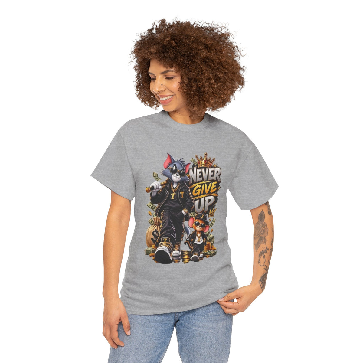 Unisex never give up Tee