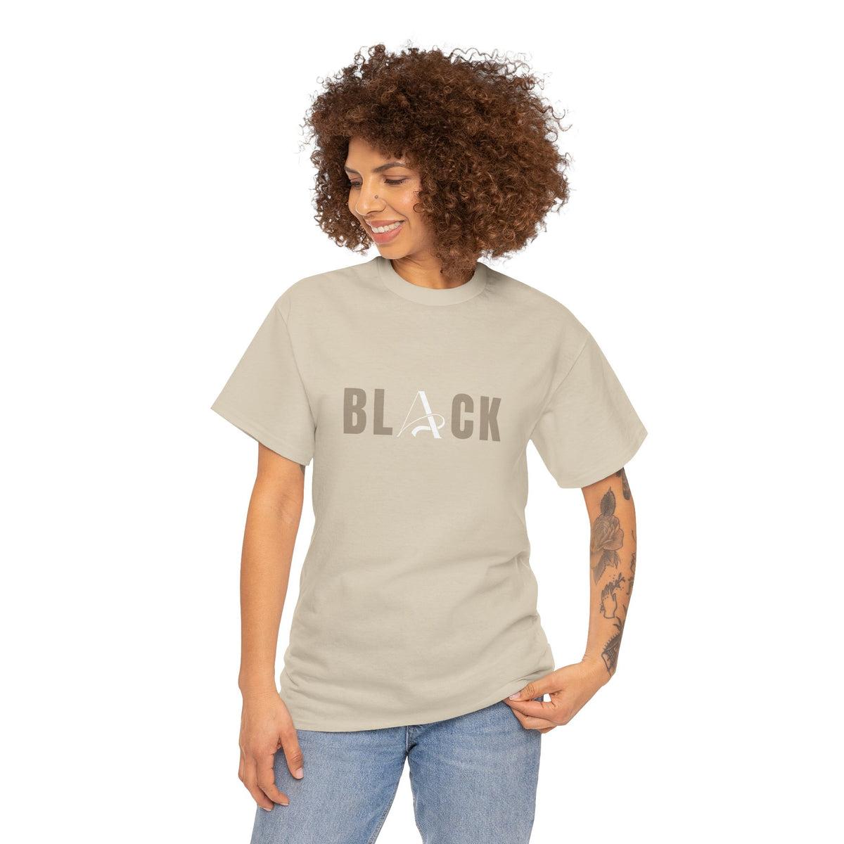 Unisex Black Heavy Cotton Tee