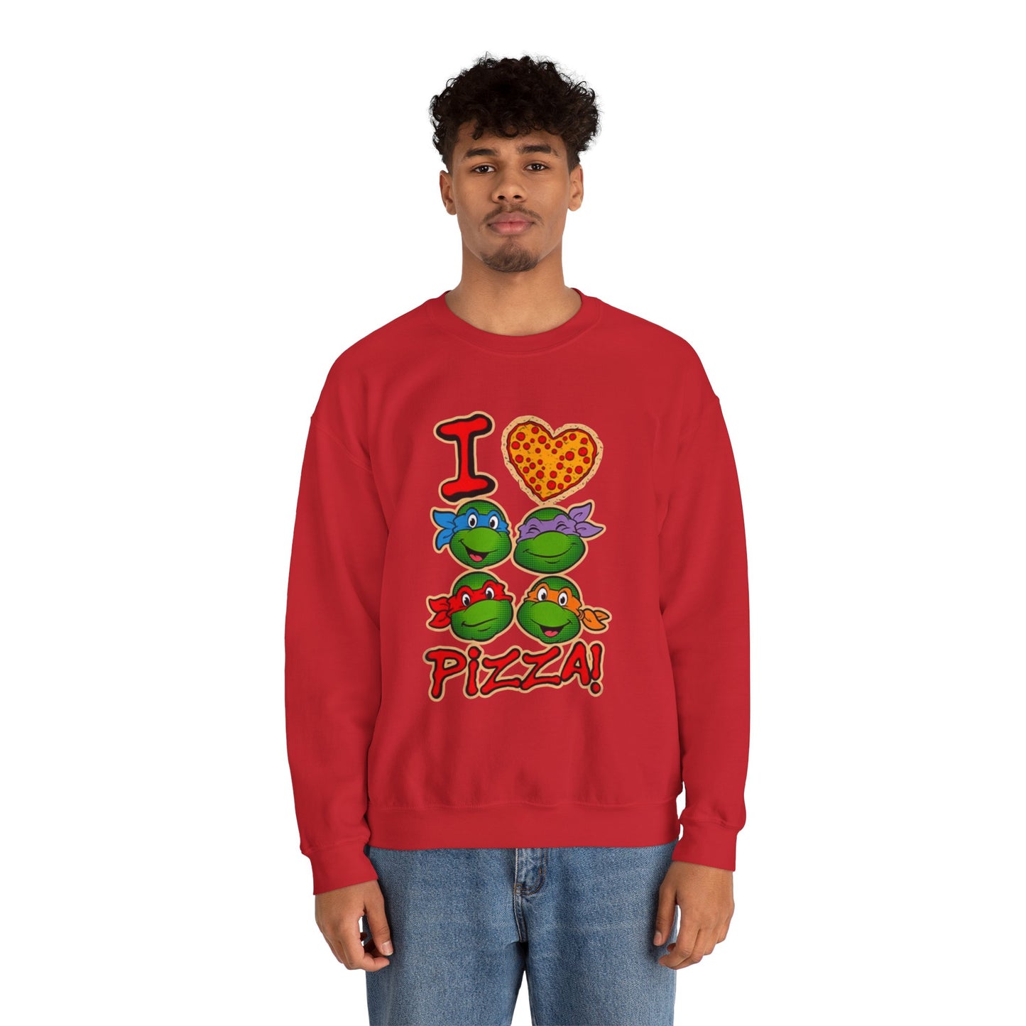 Unisex I love pizza Crewneck Sweatshirt