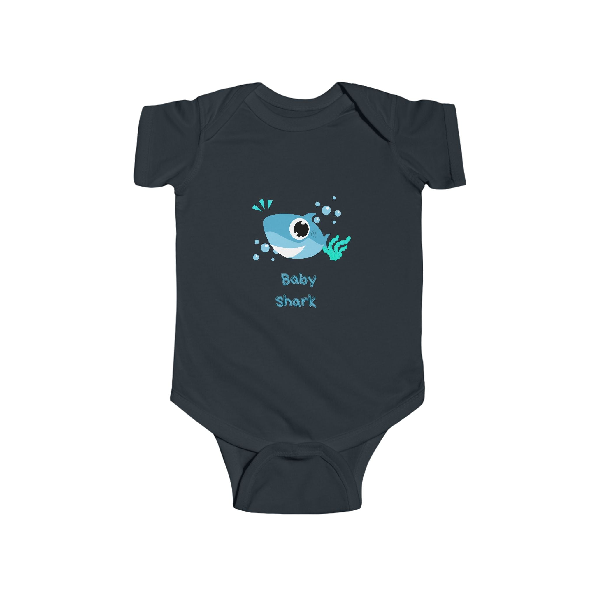 Infant baby shark Fine Jersey Bodysuit