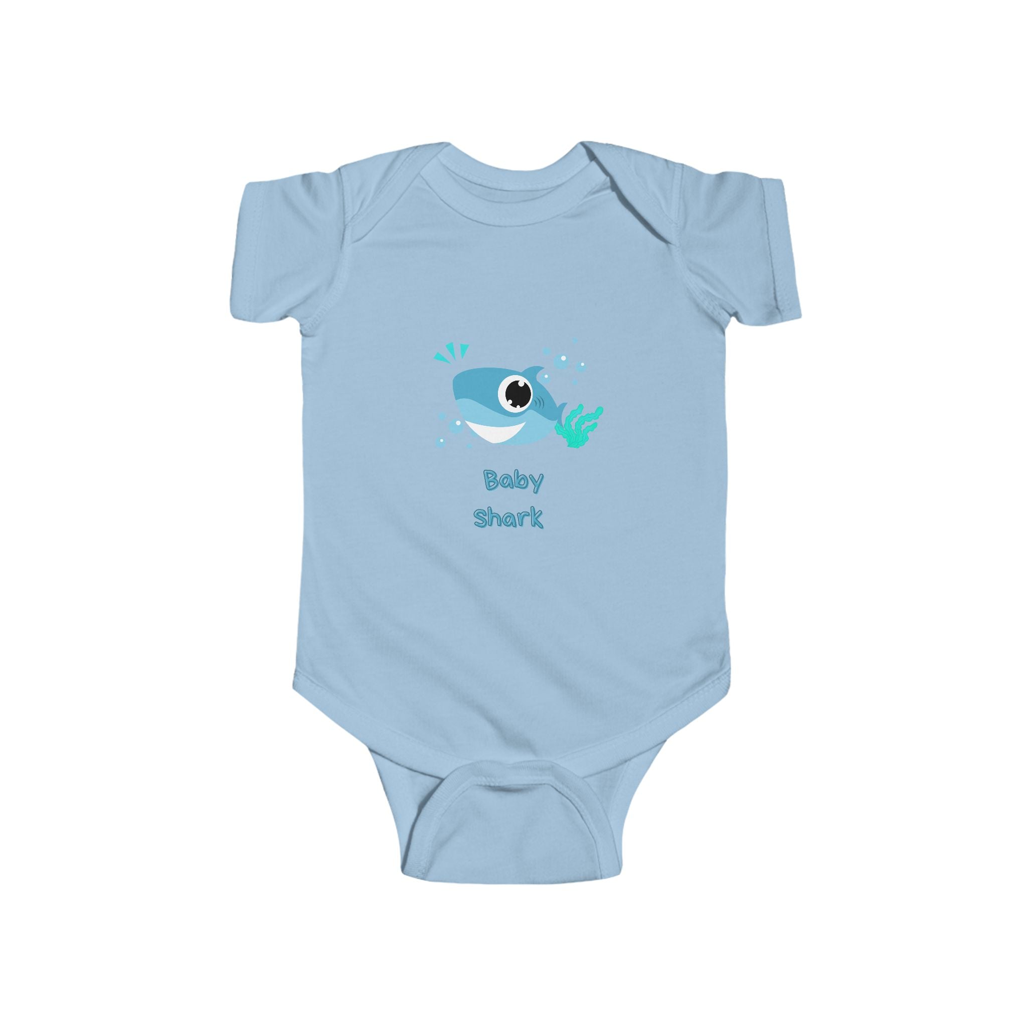 Infant baby shark Fine Jersey Bodysuit
