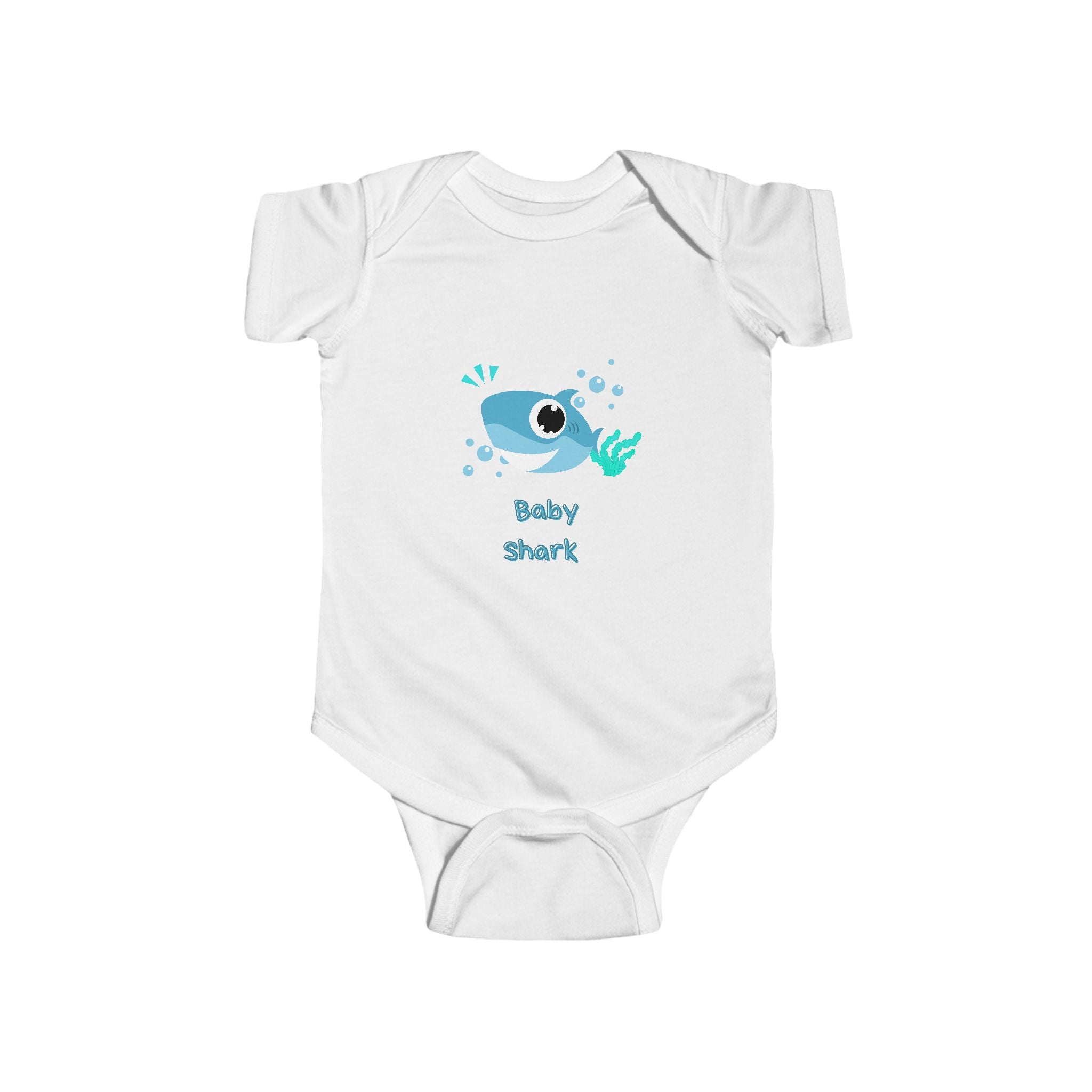 Infant baby shark Fine Jersey Bodysuit