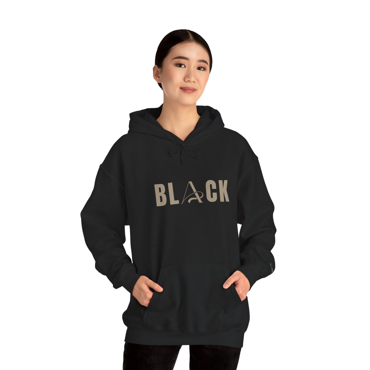 Black Unisex Hooded Sweatshirt