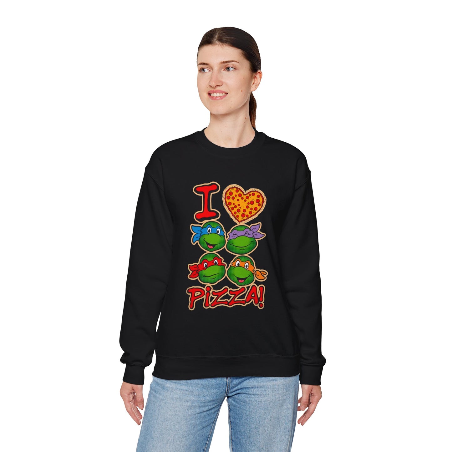 Unisex I love pizza Crewneck Sweatshirt