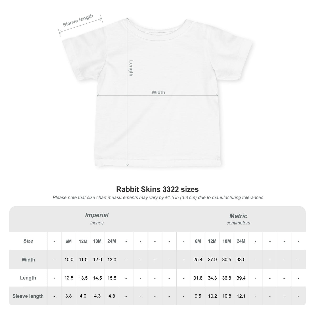 Infant Unisex Fine Jersey Tee