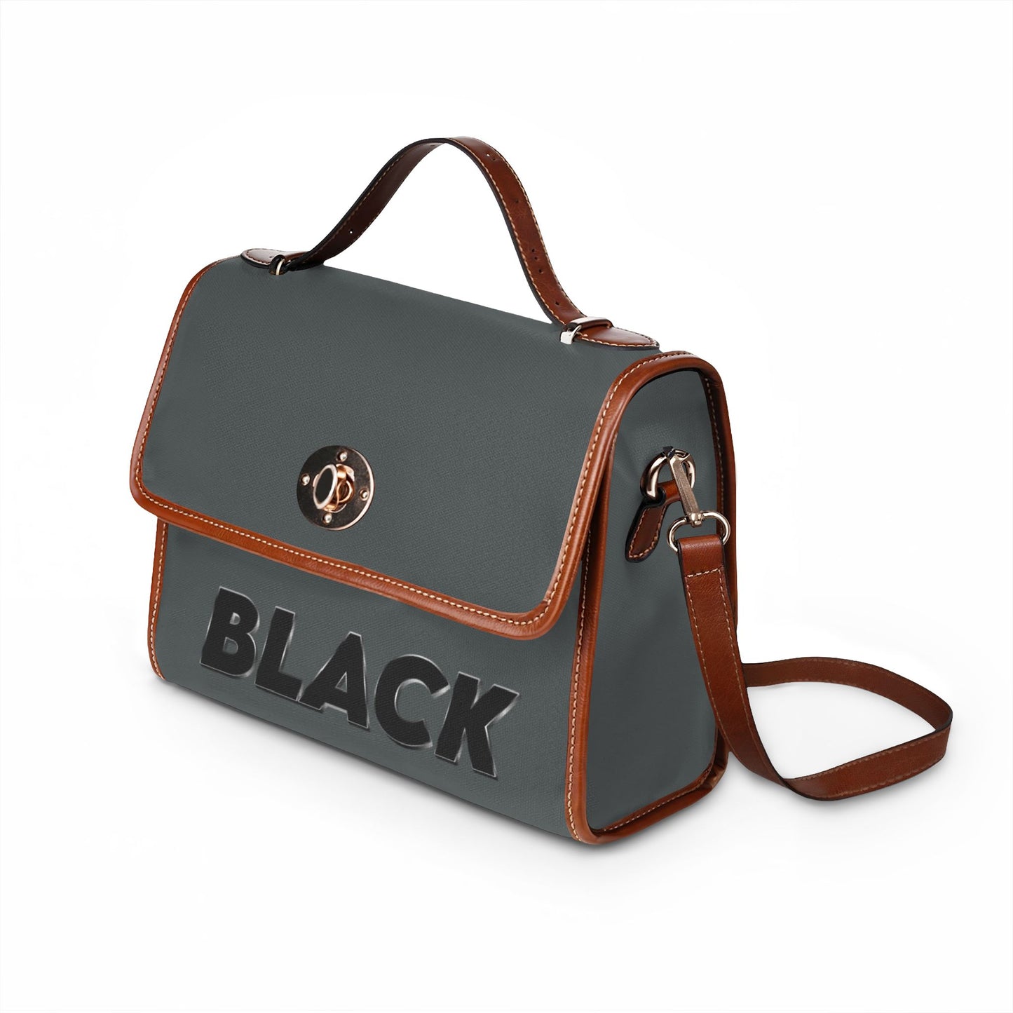 Black Waterproof Canvas Bag