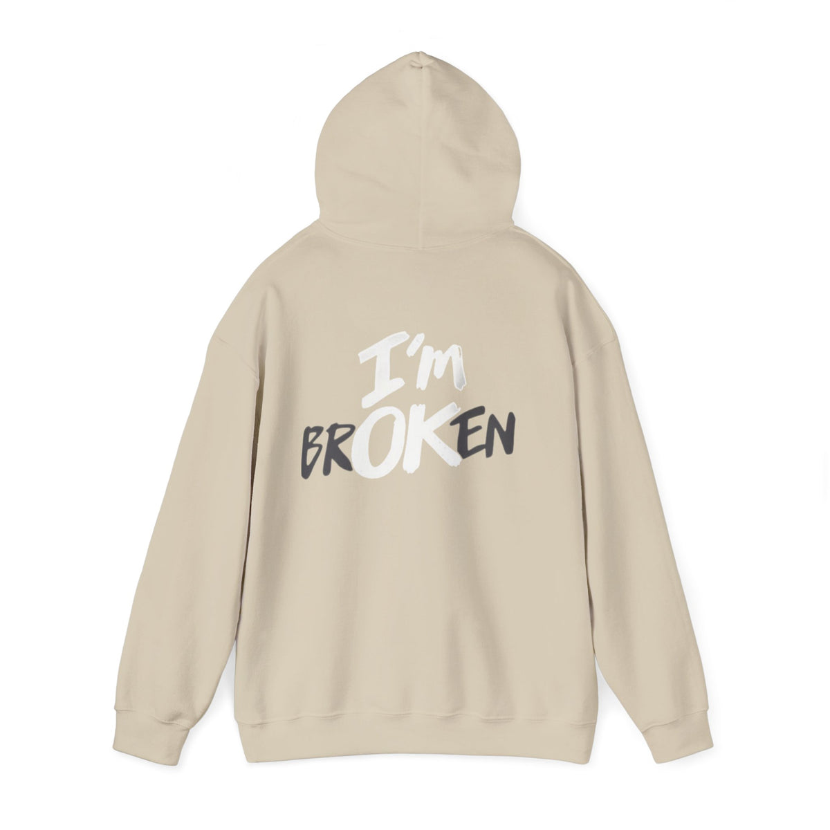 I’m ok Broken Hooded Sweatshirt