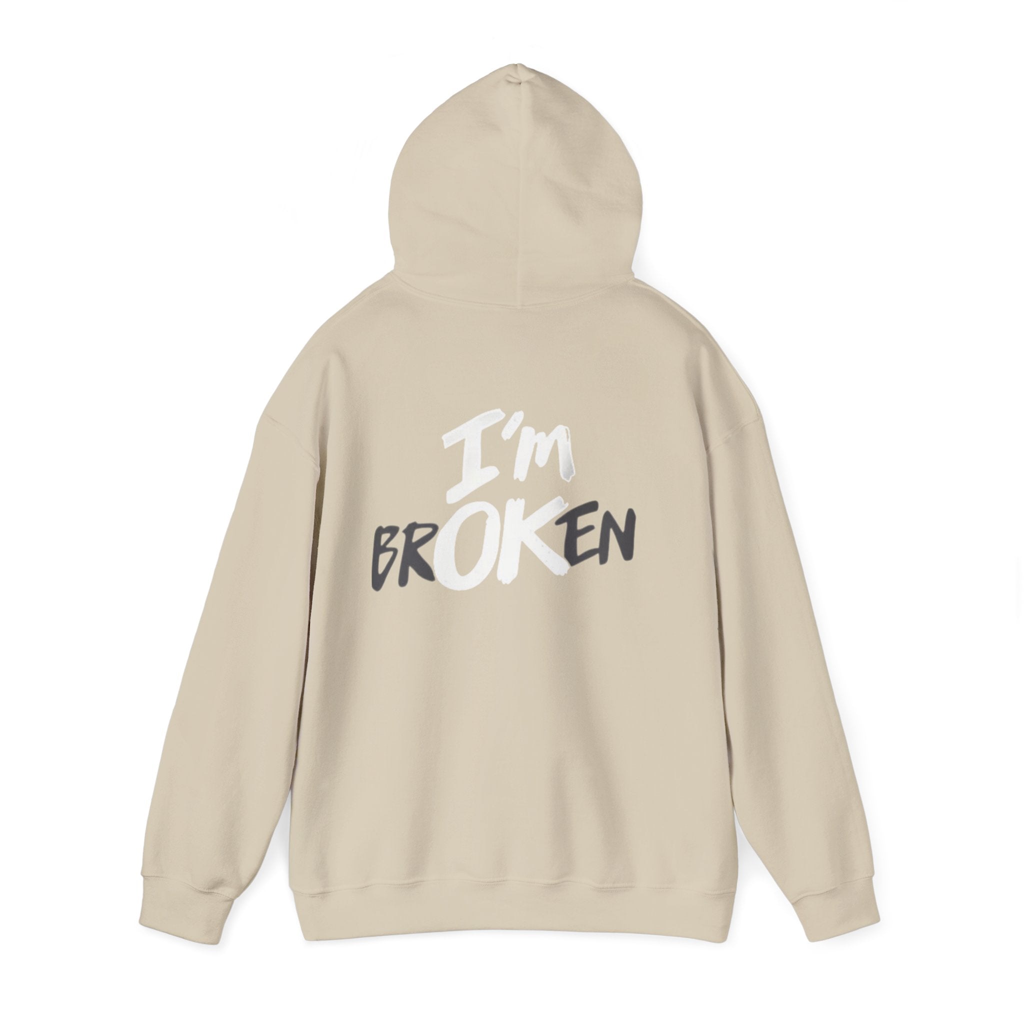 I’m ok Broken Hooded Sweatshirt