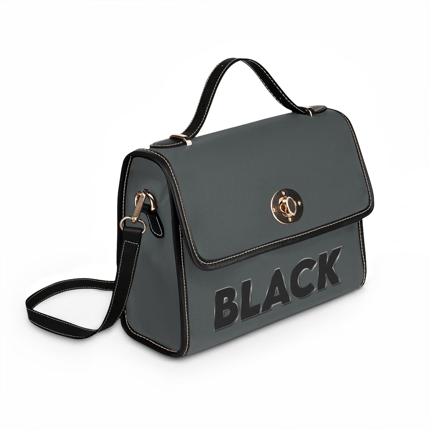 Black Waterproof Canvas Bag