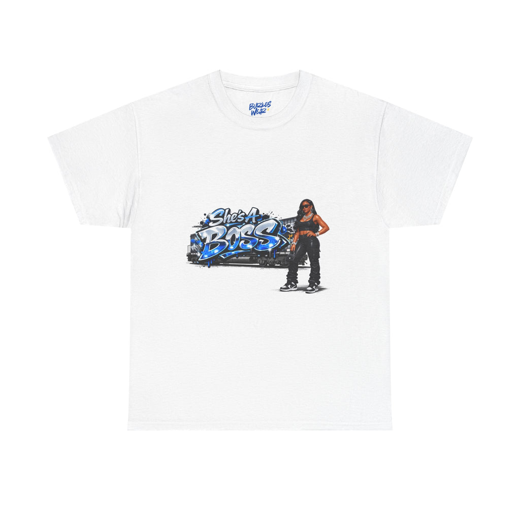 She’s a boss Heavy Cotton Tee