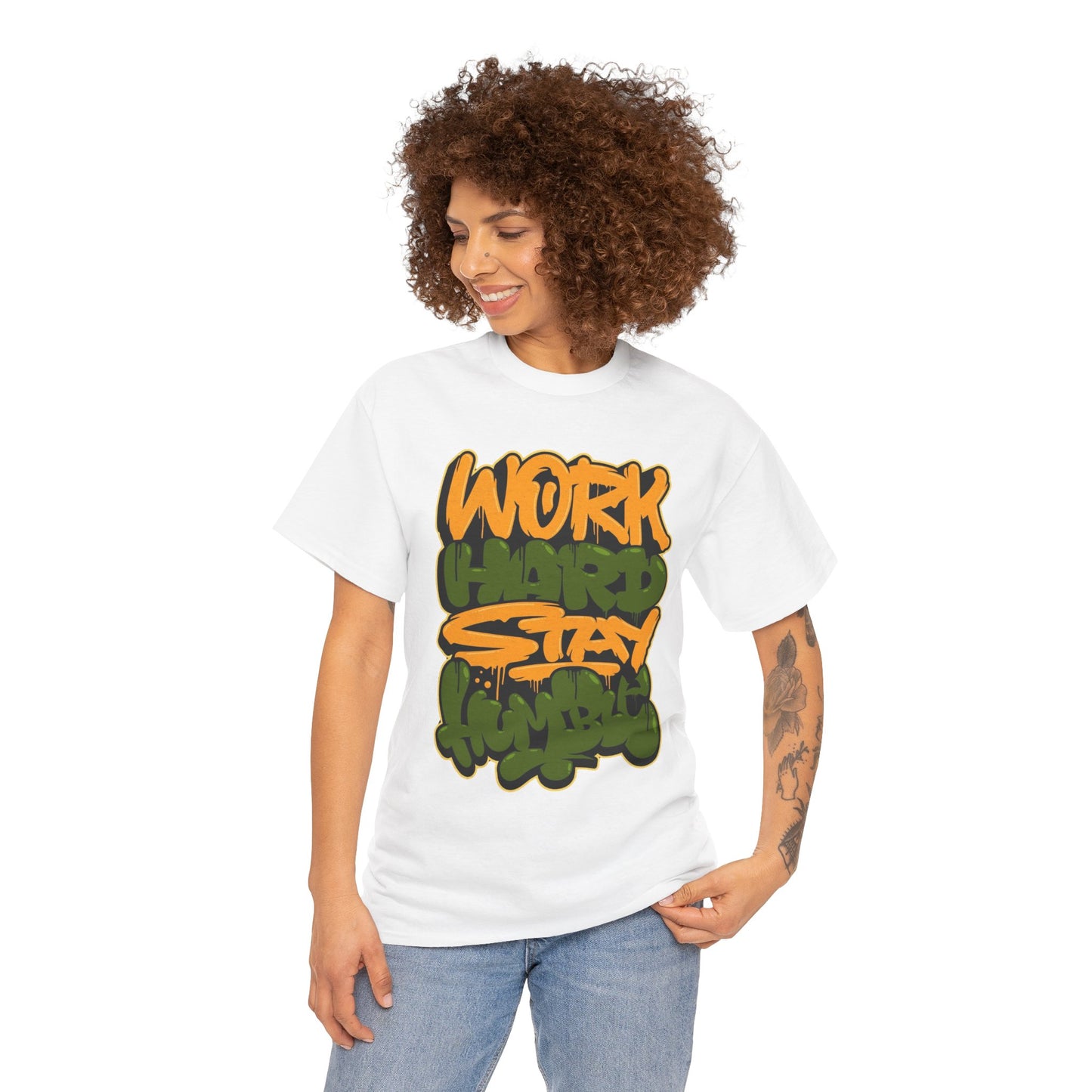 Unisex work hard stay humble Cotton Tee