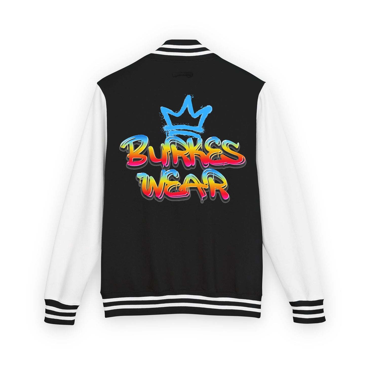 Unisex Black Letterman Jacket