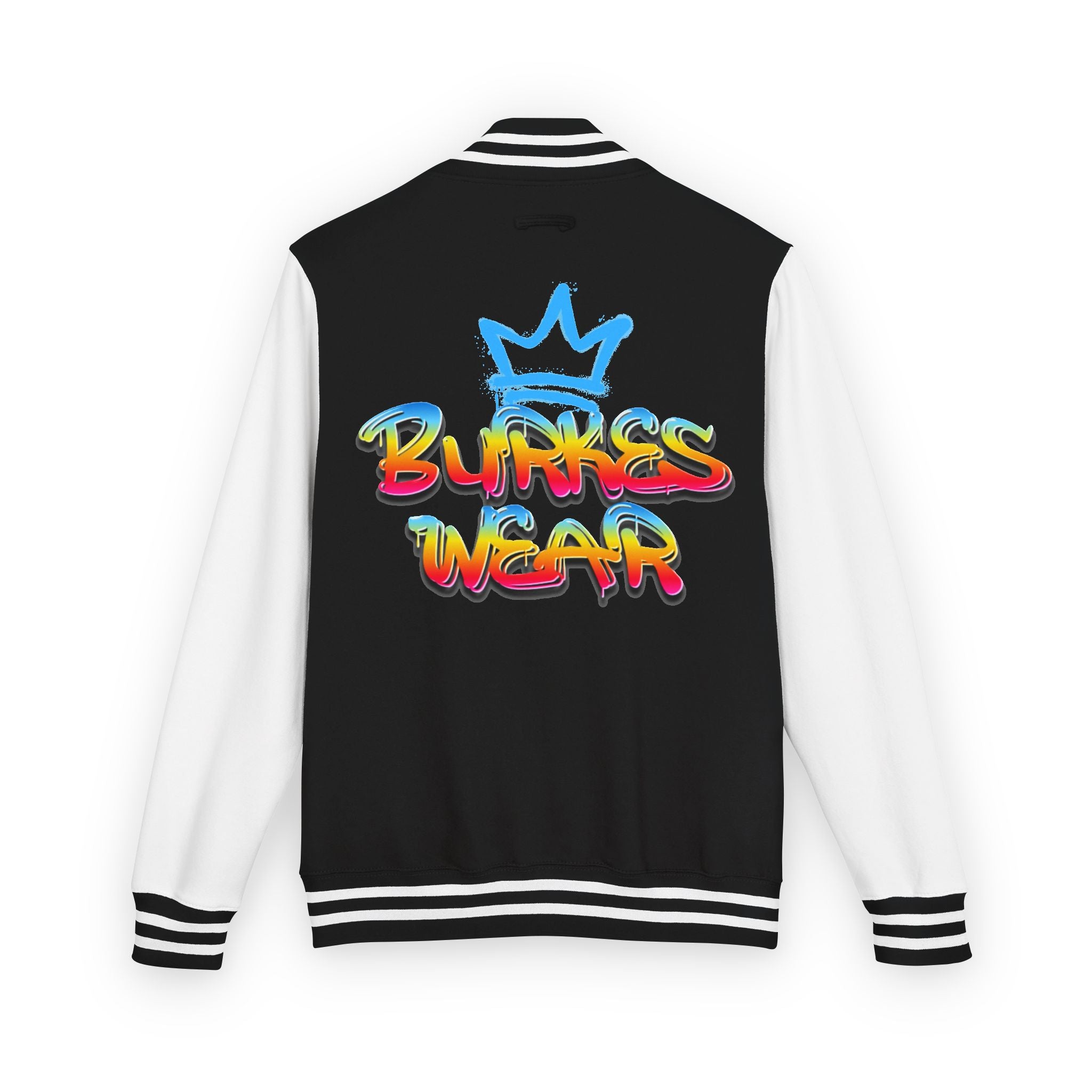 Unisex Black Letterman Jacket