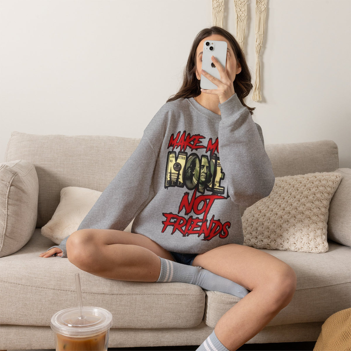 Unisex make money not friends Sweatshirt