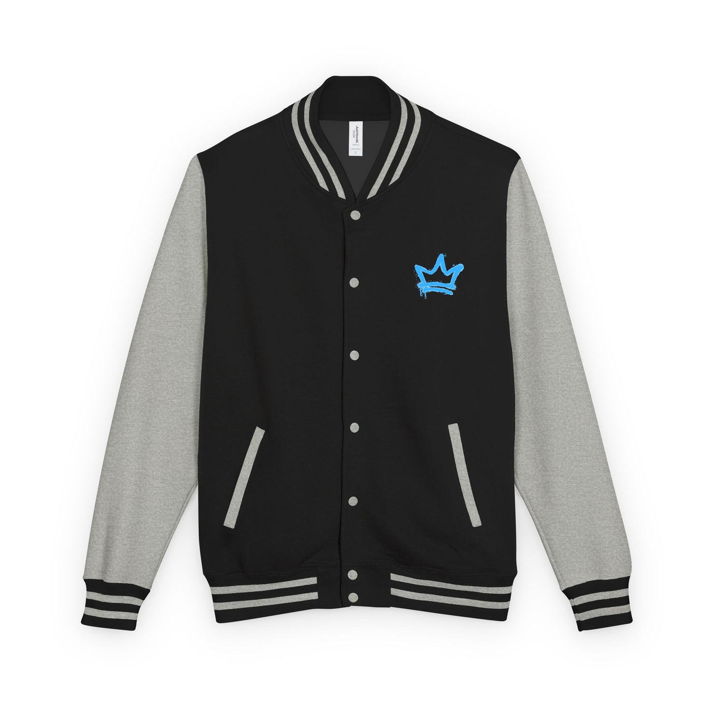 Unisex Black Letterman Jacket