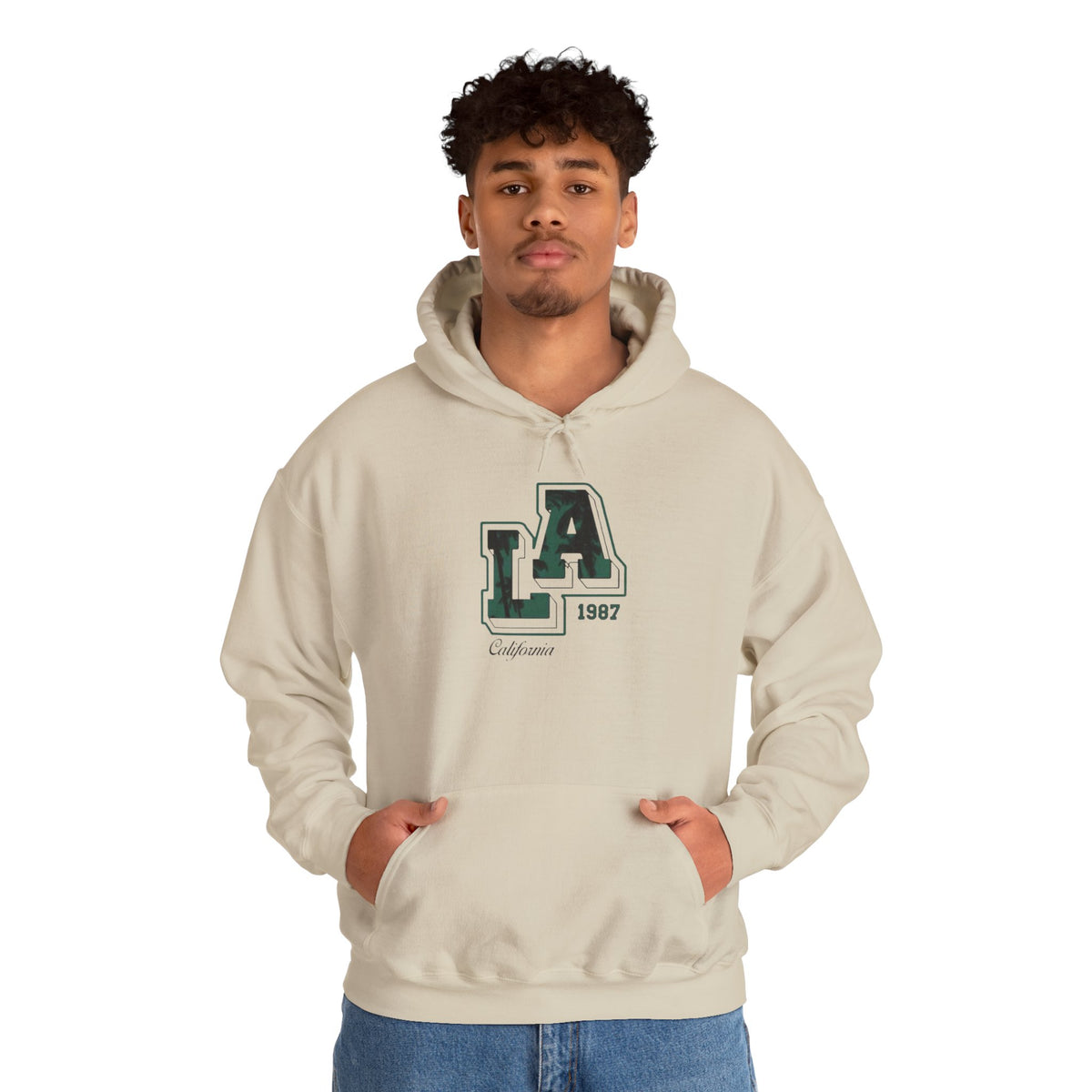 Unisex LA Hooded Sweatshirt