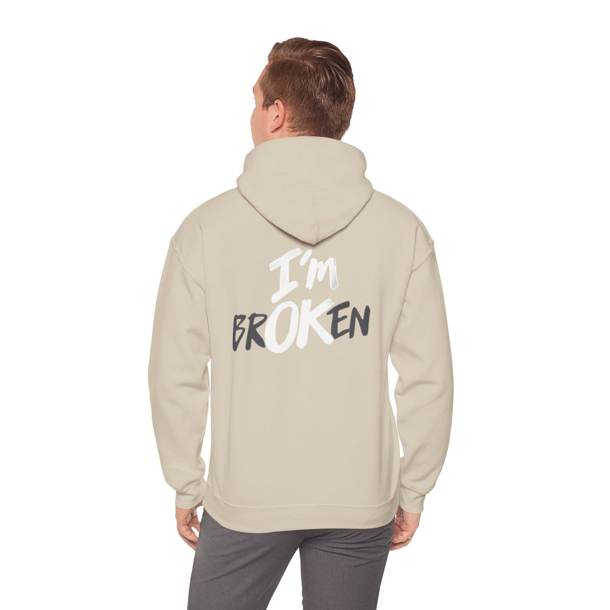 I’m ok Broken Hooded Sweatshirt